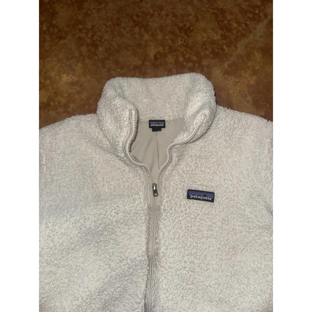 Patagonia Jacket White Women's Medium Los Gatos Full Zip Outdoor Hiking - Picture 2 of 7